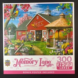 3/$20 🧩 Memory Lane Goldfinch Farms 300 Piece Jigsaw Puzzle by Master Pieces